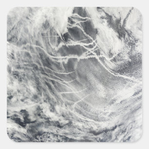 Ship tracks in the Pacific Ocean Square Sticker