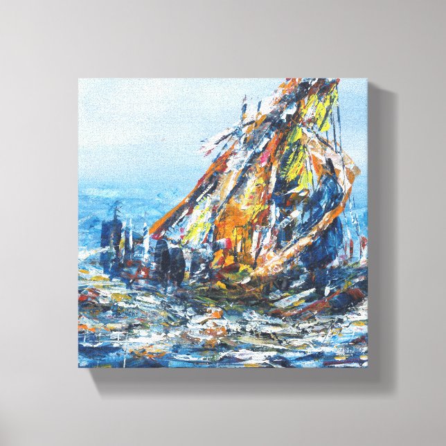 Ship Wall Decor Painting (Front)