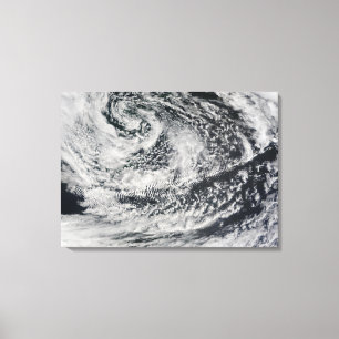 Ship-wave-shaped wave clouds 2 canvas print