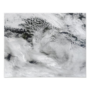 Ship-wave-shaped wave clouds 2 photo print
