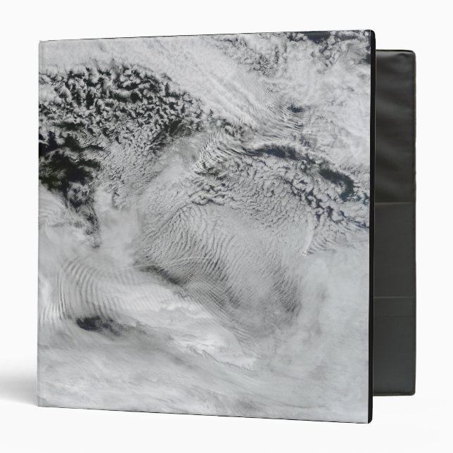 Ship-wave-shaped wave clouds binder (Front/Inside)