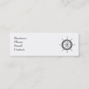 Ship Wheel Mini Business Card