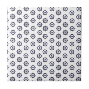 Ship Wheel Navy Nautical Boat Captain Sailors Tile