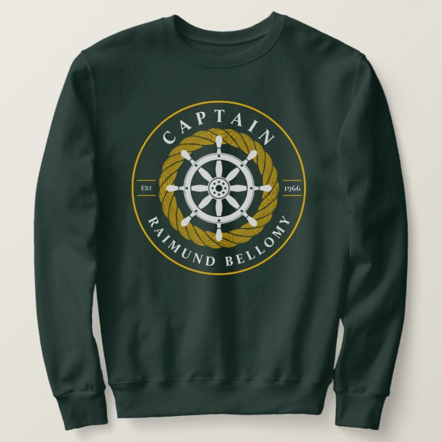 Ship Wheel Sweatshirt (Design Front)