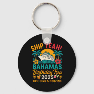Ship Yeah Hamas Birthday Trip 2025 Cruise Matching Keychain