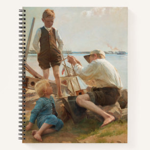Shipbuilders (by Albert Edelfelt) Notebook