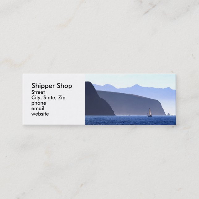 Shipper Shop Mini Business Card (Front)
