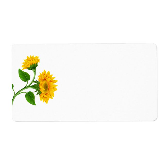 Shipping Address Labels-Sunflowers (Front)