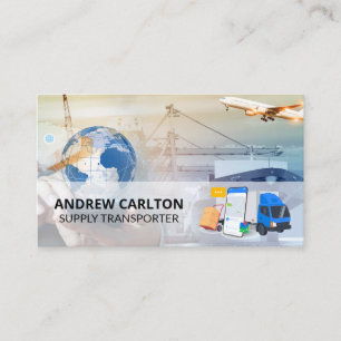Shipping Air Boat Trucking Freight  Business Card