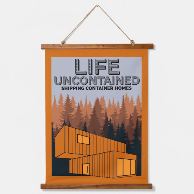  Shipping Container Home living Hanging Tapestry (Front)