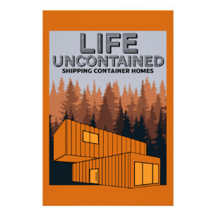 Shipping Container Home living Photo Print
