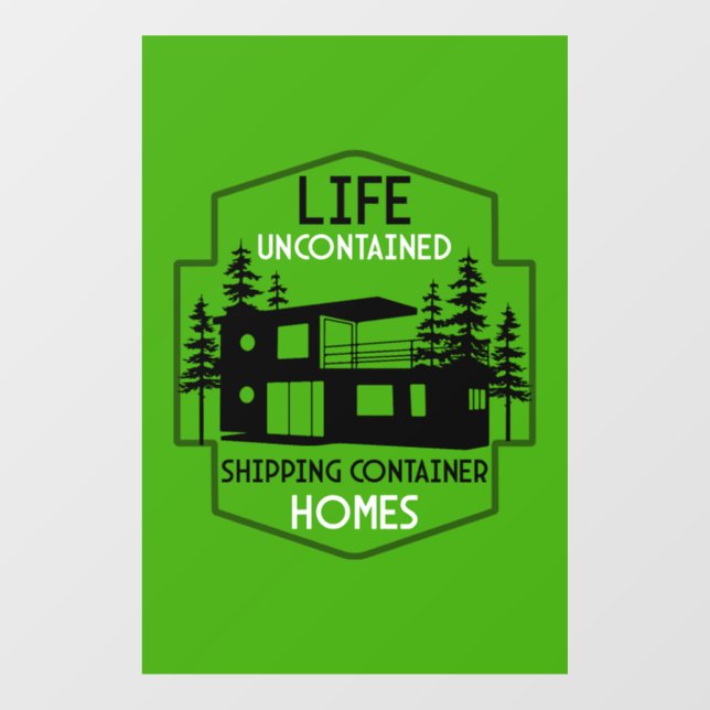  Shipping Container Home living Window Cling (Sheet)