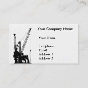 Shipping Cranes for Loading and Unloading Business Card