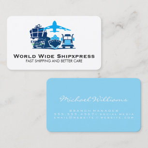 Shipping Icon   Delivery Services   Transport Business Card