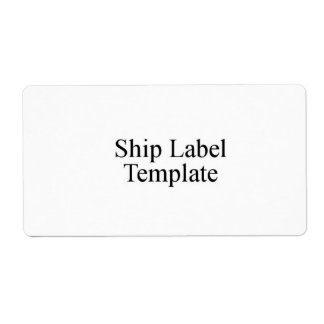shipping label
