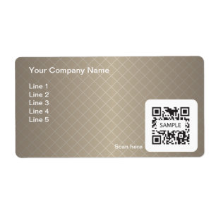 Shipping Label Template Generic Brown Frame
