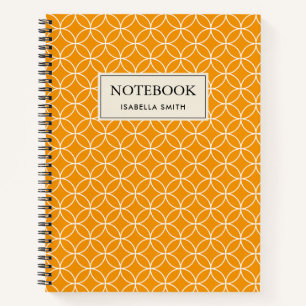 Shippo Motive Orange and White Notebook