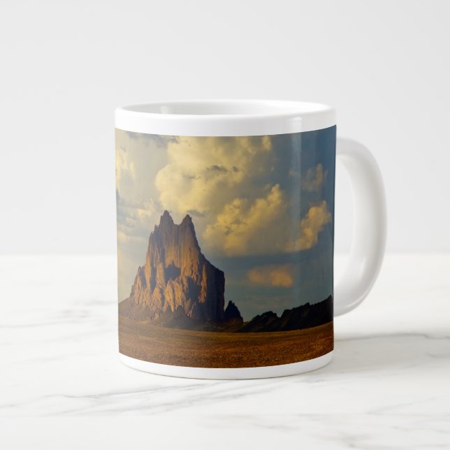 Shiprock vs. Thunderhead Large Coffee Mug (Front Right)