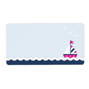Ships Ahoy! Girl Name Tag
