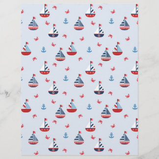 Ships Ahoy! Scrapbook Paper