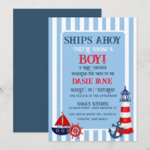 Ships Ahoy They're Having A Boy Shower Sprinkle