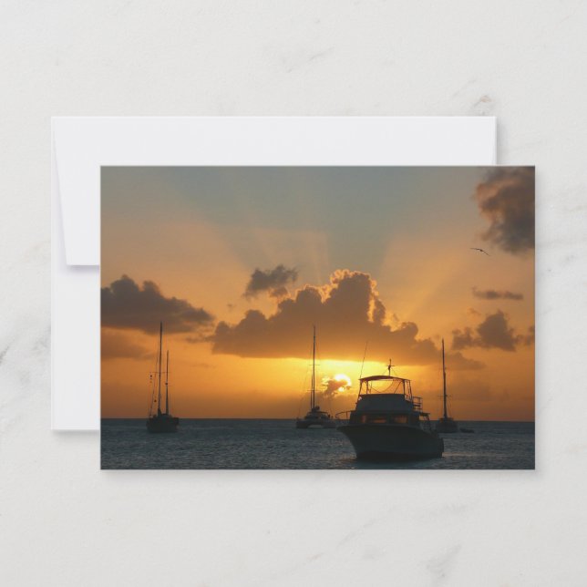 Ships and Sunset Tropical Seascape (Front)