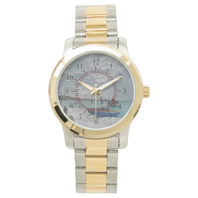 Ships Boat Beach Claude Monet Nature Peace Destiny Watch (Front)