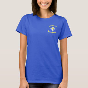 Ships compass custom name boat first mate crew T- T-Shirt