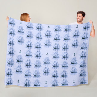 Ships Fleece Blanket