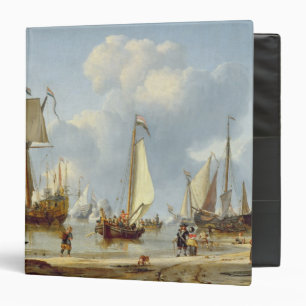 Ships in Calm Water with Figures by the Shore Binder