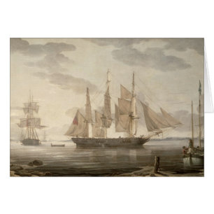 Ships in Harbour, 1805 (oil on canvas)