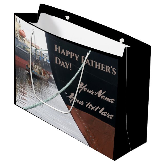 Ships  large gift bag (Front Angled)