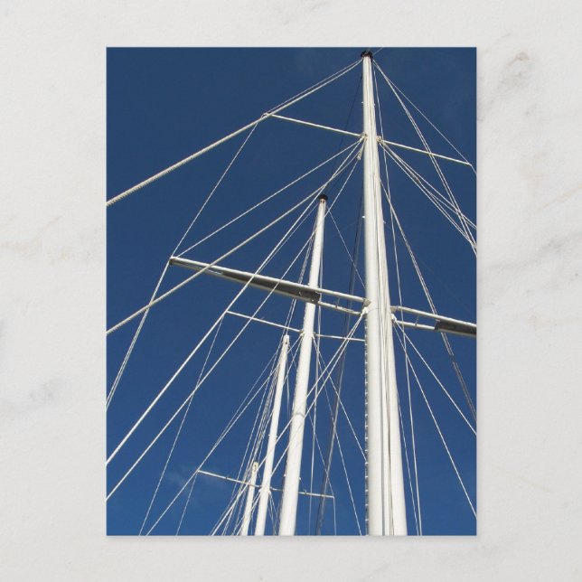 Ships Masts & Rigging Postcard (Front)