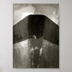 Ship's Prow B&W Nautical Poster