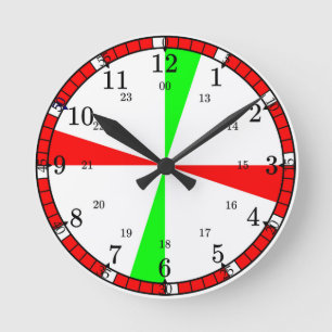 Ship's radio room clock. round clock