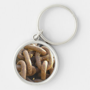 Ship's Rusty Anchor Chain Keychain