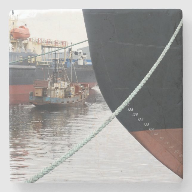 Ships  stone coaster (Front)