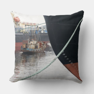 Ships throw pillow