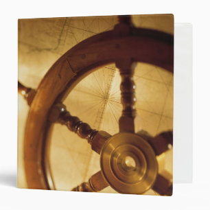 Ship'S Wheel And Map Binder