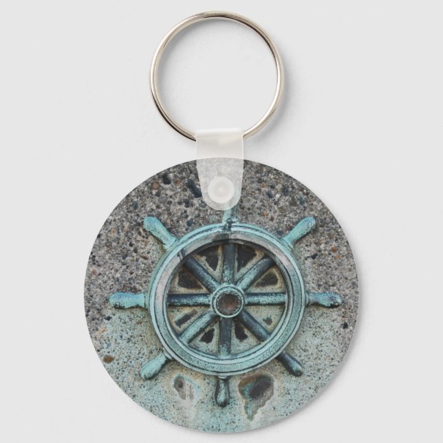 ShipWheel051709 Keychain (Front)