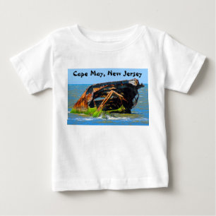 Shipwreck Abstract Blue Baby T-Shirt