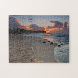 Shipwreck Beach at Kauai Sunrise Puzzle