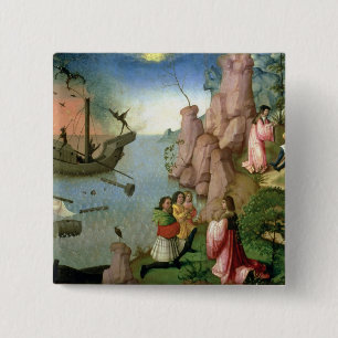 Shipwreck caused by Demons 2 Inch Square Button