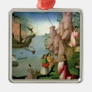 Shipwreck caused by Demons Metal Ornament