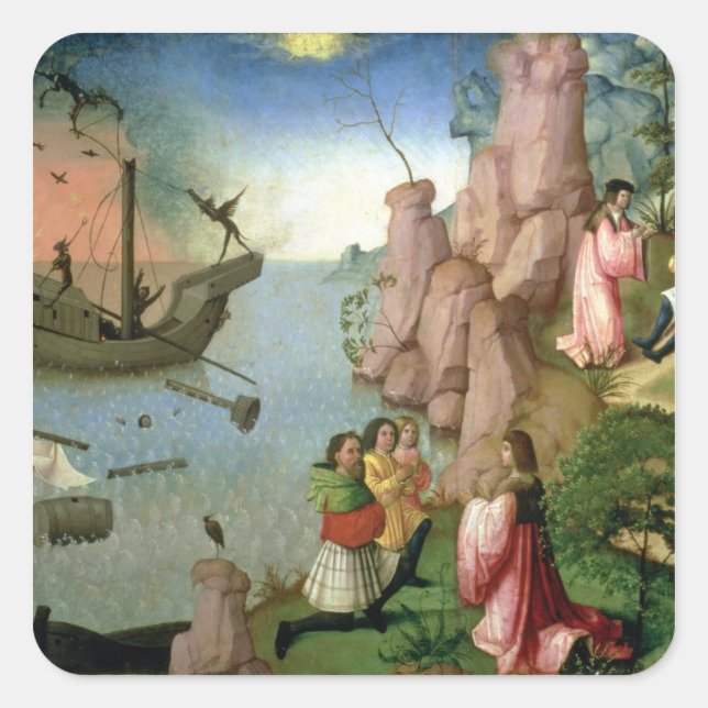 Shipwreck caused by Demons Square Sticker (Front)