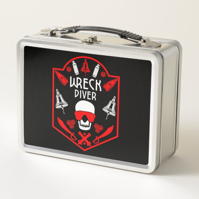 Shipwreck Divers Metal Lunch Box (Front)