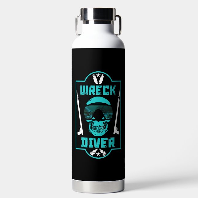 Shipwreck Divers Water Bottle (Front)