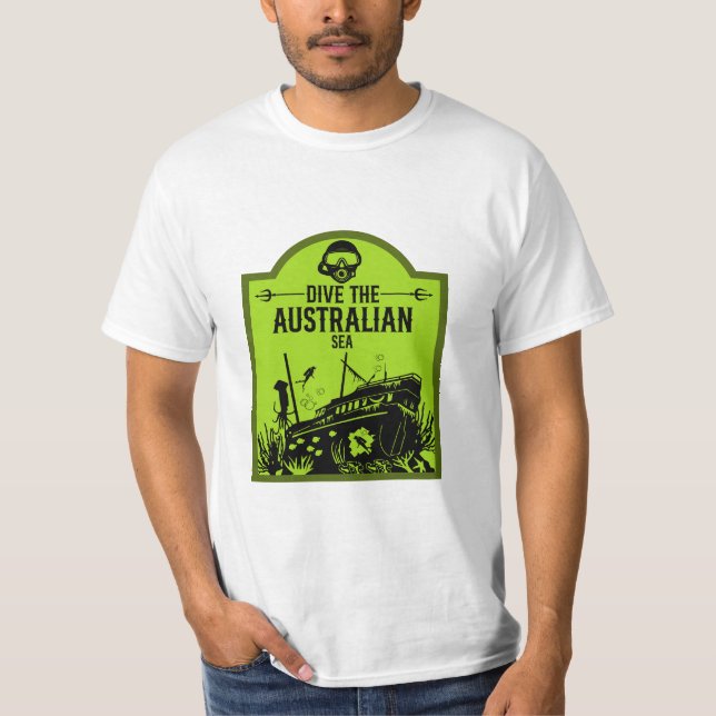 Shipwreck Diving Australia  T-Shirt (Front)