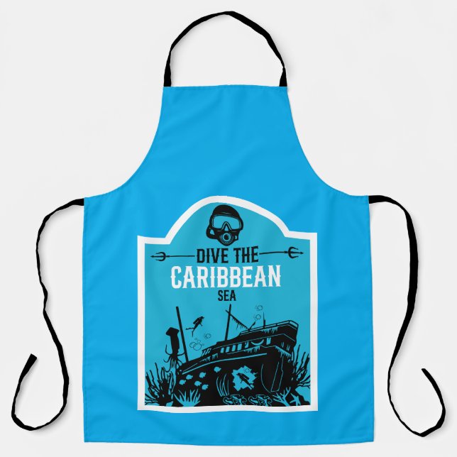 Shipwreck Diving Caribbean  Apron (Front)