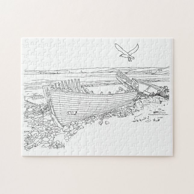 Shipwreck Farr Bay Scotland Puzzle (Horizontal)